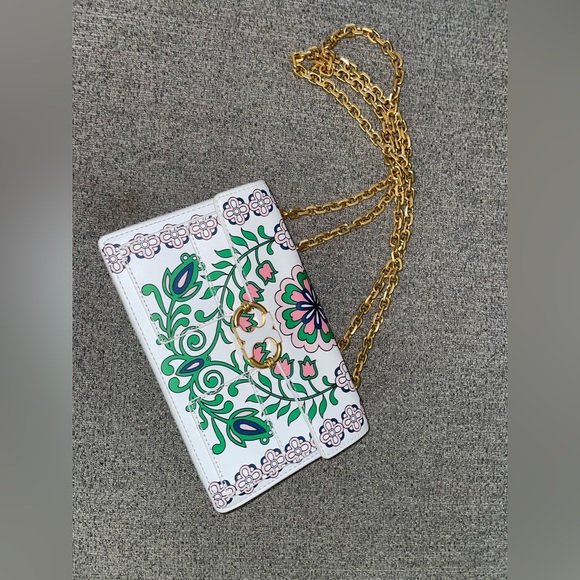 Tory Burch Garden Party Engineered Satchel - Picture 6 of 8